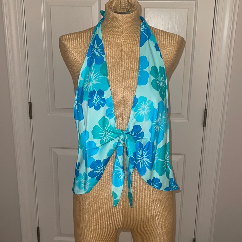 Zara floral halter top